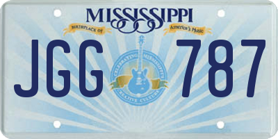 MS license plate JGG787