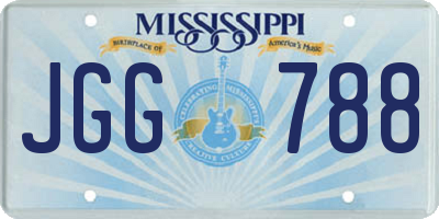 MS license plate JGG788