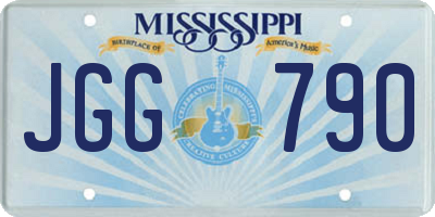MS license plate JGG790