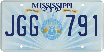 MS license plate JGG791