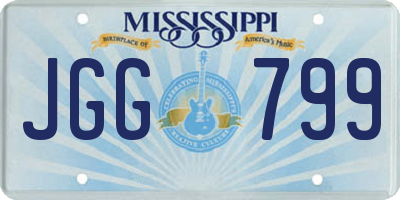 MS license plate JGG799