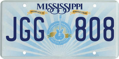 MS license plate JGG808