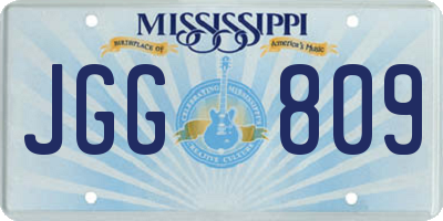 MS license plate JGG809