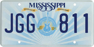 MS license plate JGG811