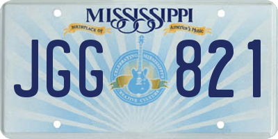 MS license plate JGG821