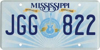 MS license plate JGG822