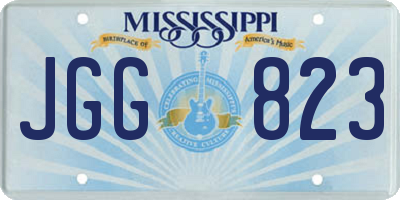 MS license plate JGG823