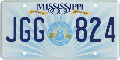 MS license plate JGG824