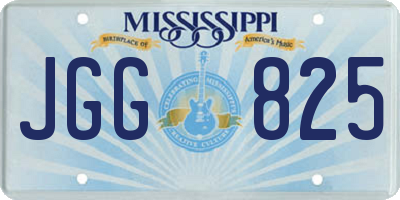 MS license plate JGG825
