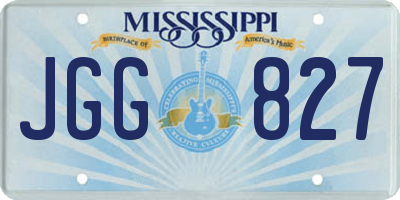 MS license plate JGG827