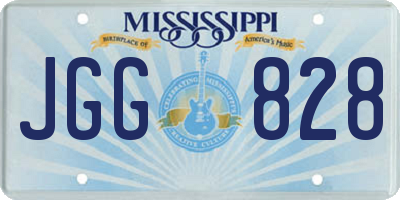 MS license plate JGG828