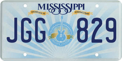 MS license plate JGG829