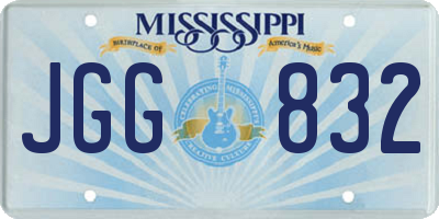 MS license plate JGG832