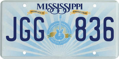 MS license plate JGG836