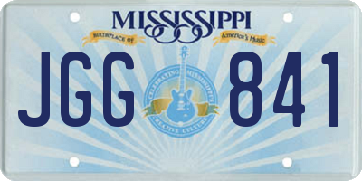 MS license plate JGG841