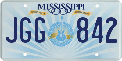 MS license plate JGG842