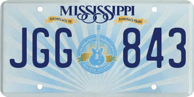 MS license plate JGG843