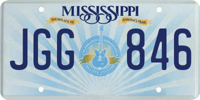 MS license plate JGG846