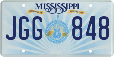 MS license plate JGG848