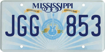 MS license plate JGG853