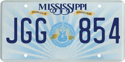 MS license plate JGG854