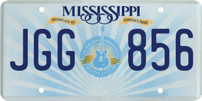 MS license plate JGG856