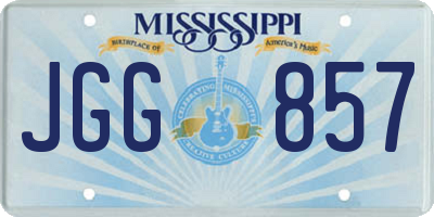 MS license plate JGG857