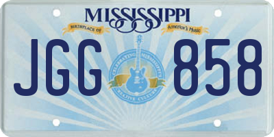 MS license plate JGG858