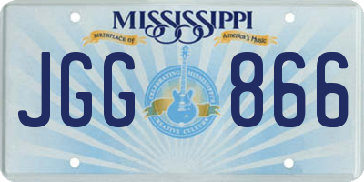 MS license plate JGG866
