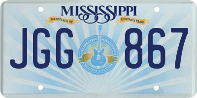MS license plate JGG867