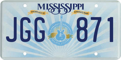 MS license plate JGG871