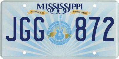 MS license plate JGG872