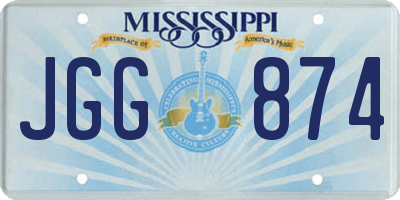 MS license plate JGG874