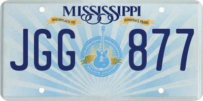 MS license plate JGG877