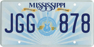 MS license plate JGG878