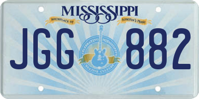 MS license plate JGG882