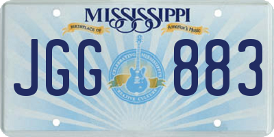 MS license plate JGG883