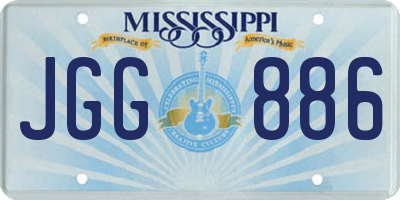 MS license plate JGG886