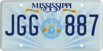 MS license plate JGG887