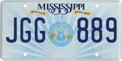 MS license plate JGG889