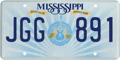 MS license plate JGG891