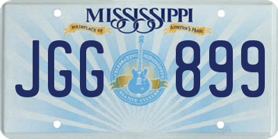 MS license plate JGG899