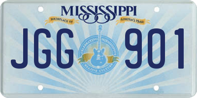 MS license plate JGG901