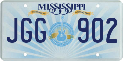 MS license plate JGG902
