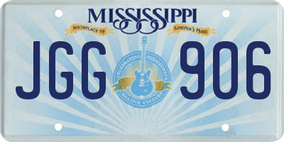 MS license plate JGG906