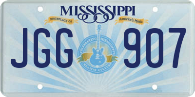 MS license plate JGG907