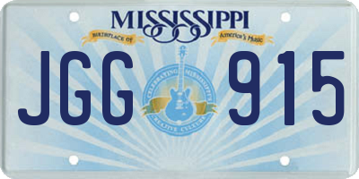 MS license plate JGG915