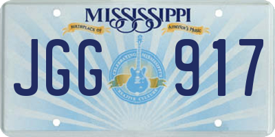 MS license plate JGG917