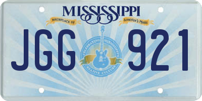 MS license plate JGG921