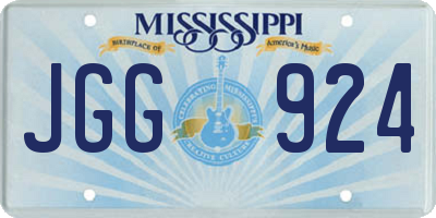 MS license plate JGG924
